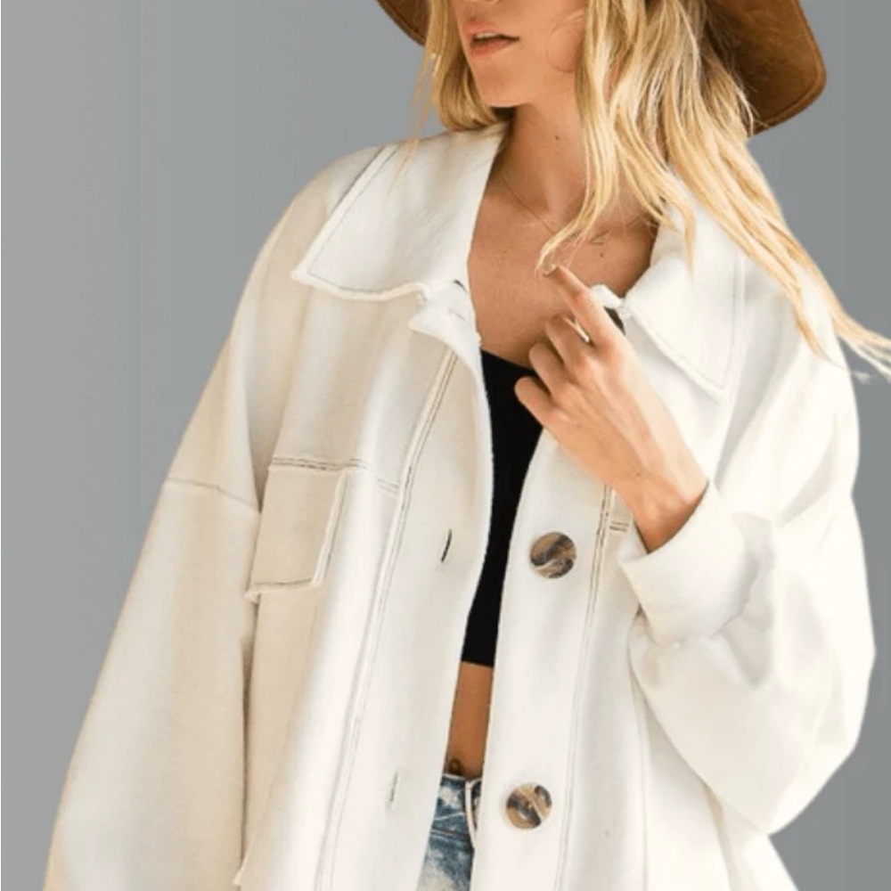 BUCKETLIST White Utility Jacket